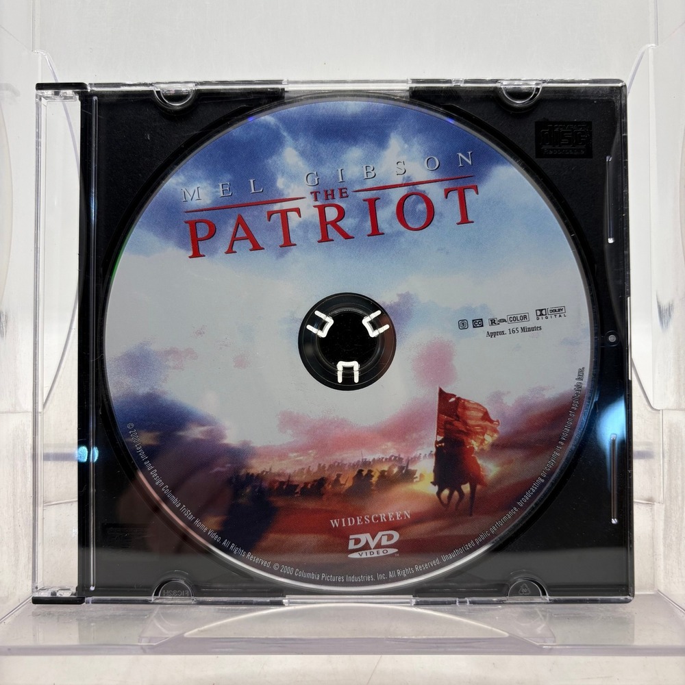 The Patriot DVD Mel Gibson Heath Ledger Widescreen 2000 Columbia Pictures